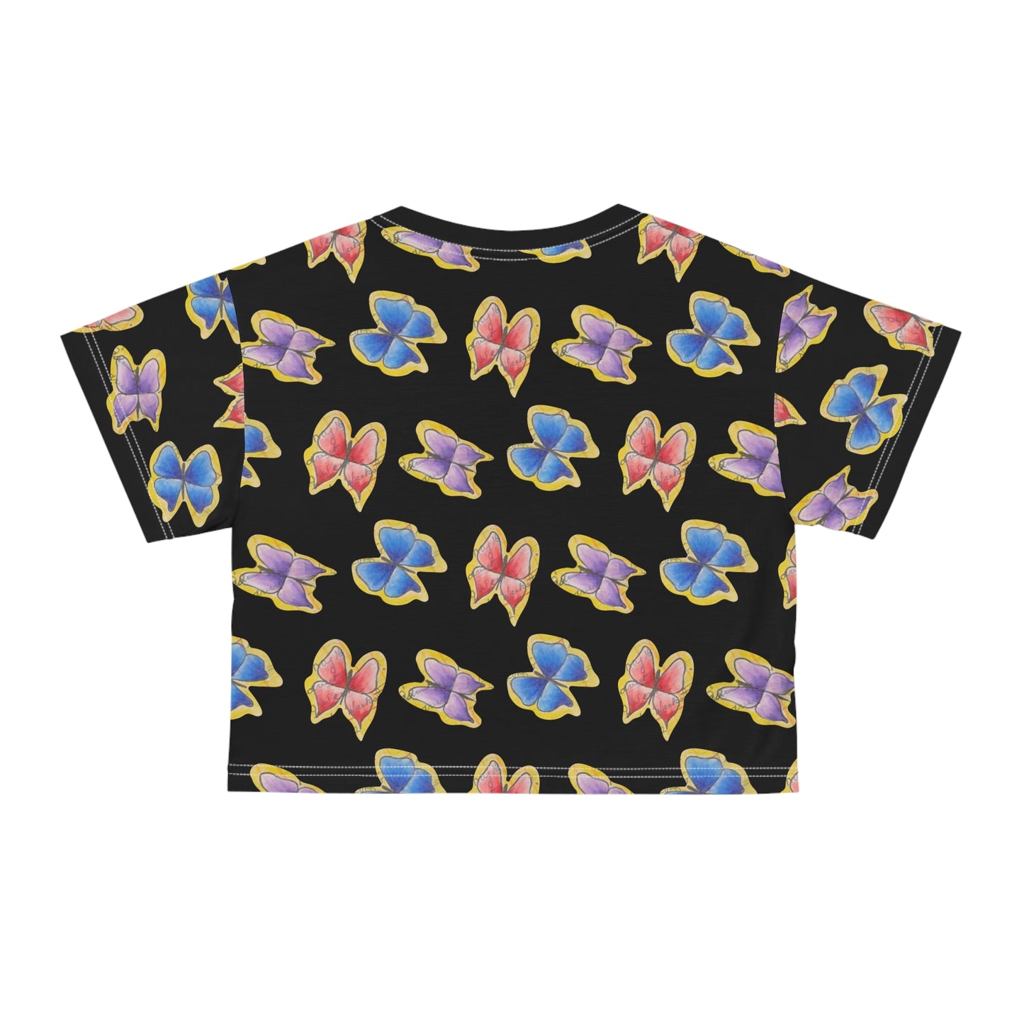 Butterfly Ledger Crop Tee